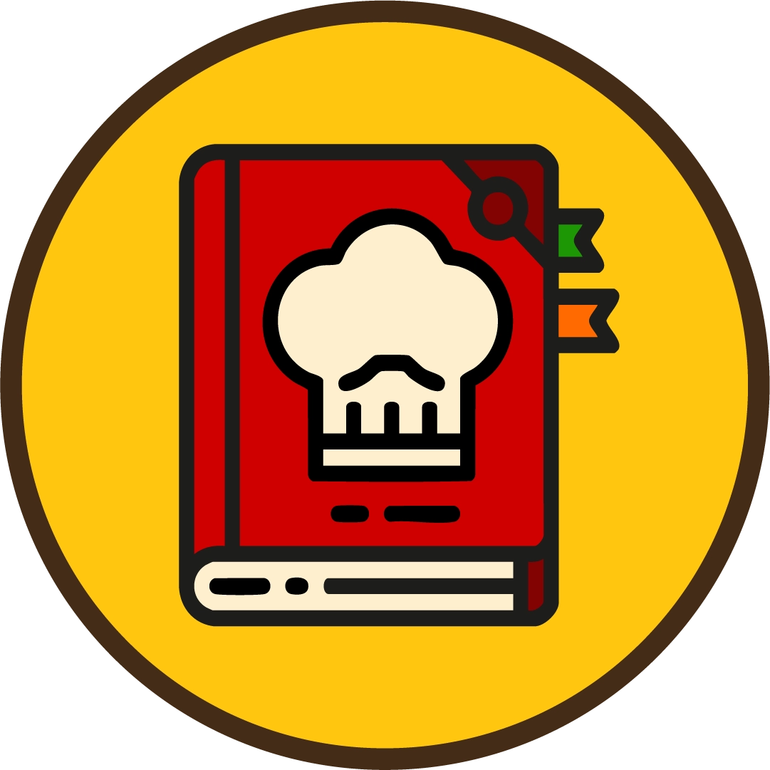Icono de recetas auténticas